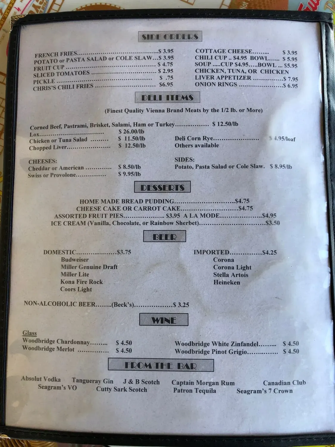 Menu 5