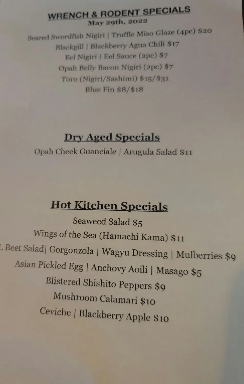 Menu 6