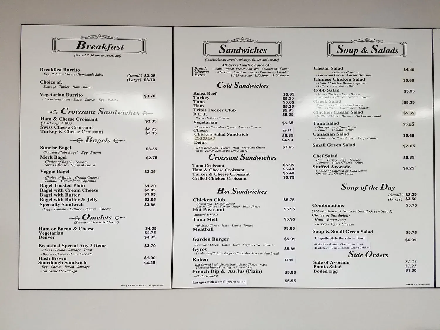 Menu 3