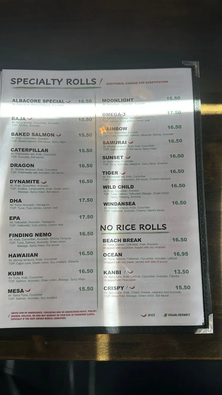 Menu 6