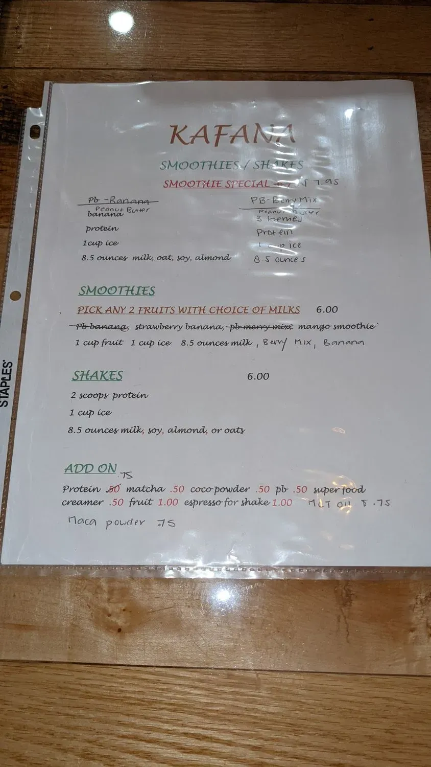 Menu 6