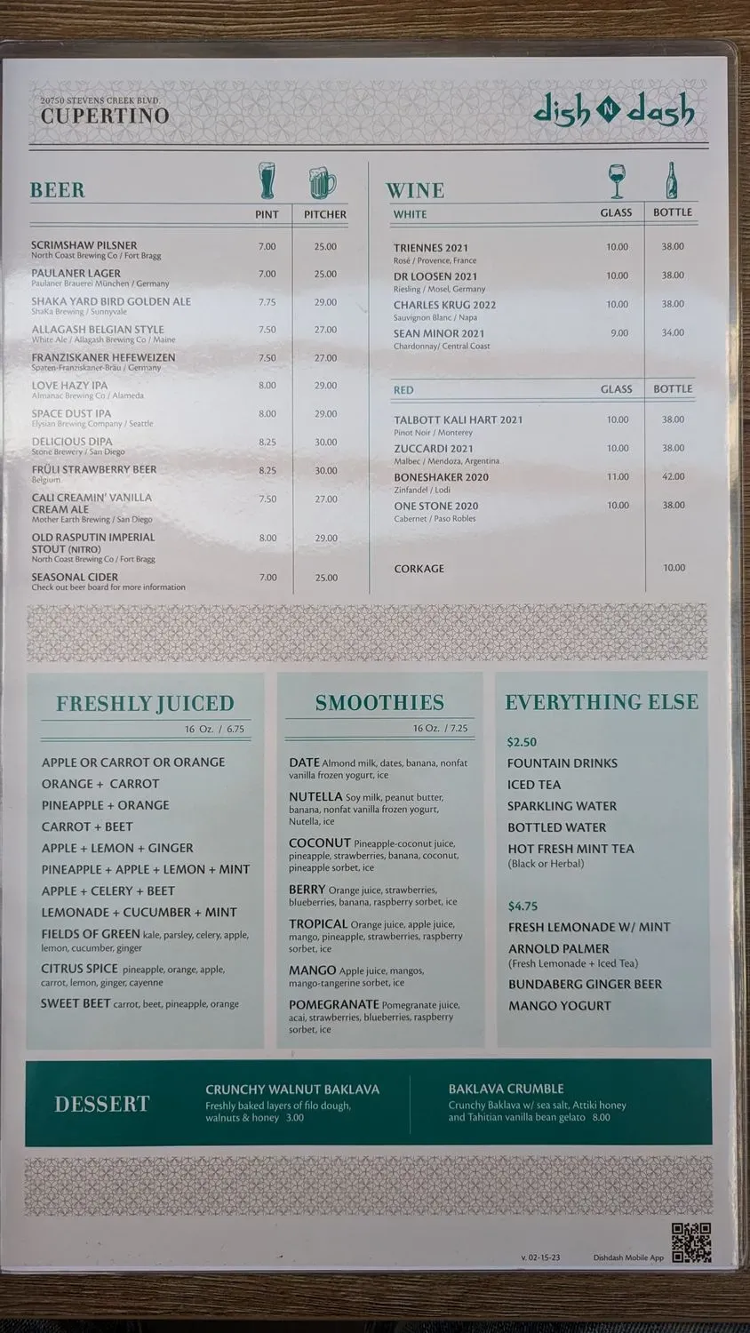 Menu 6