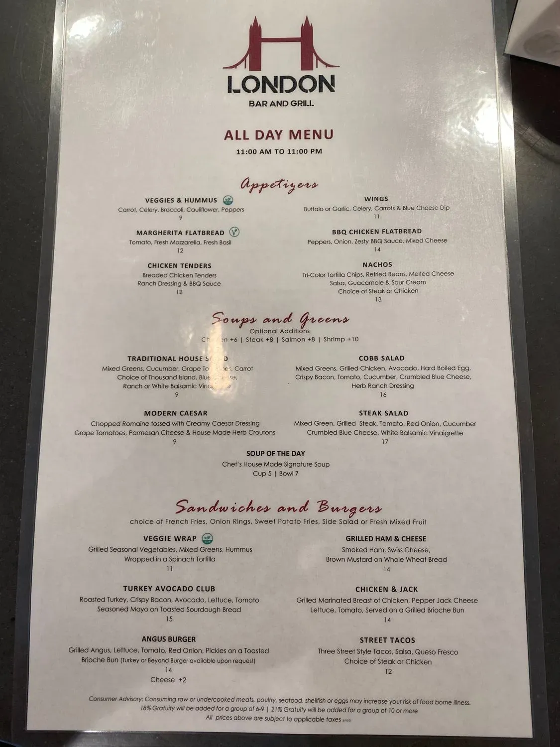 Menu 1