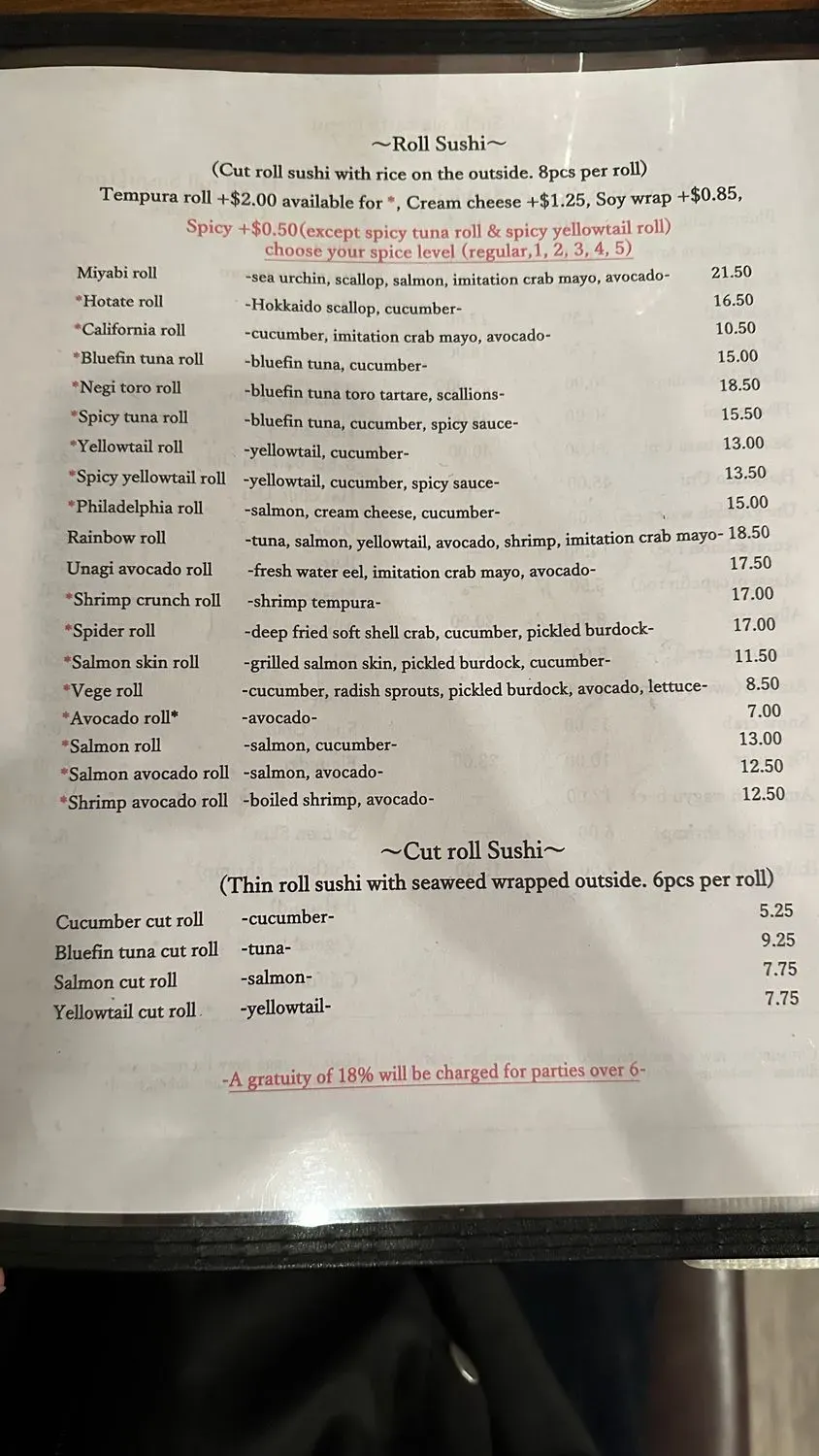 Menu 4