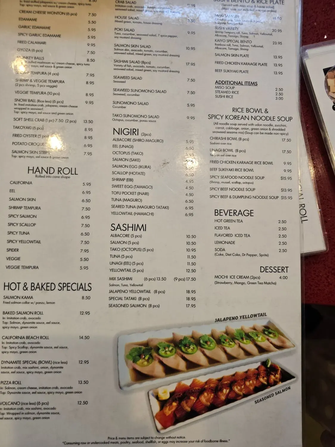 Menu 5