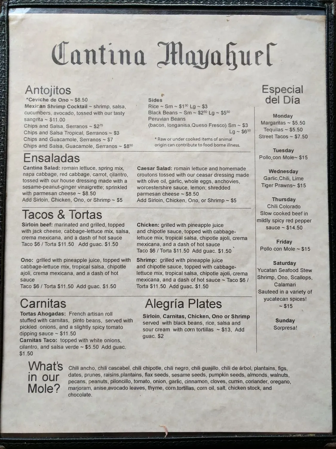 Menu 2