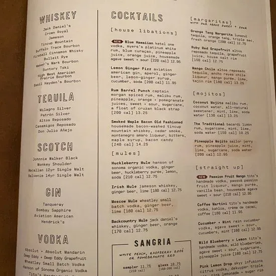 Menu 2