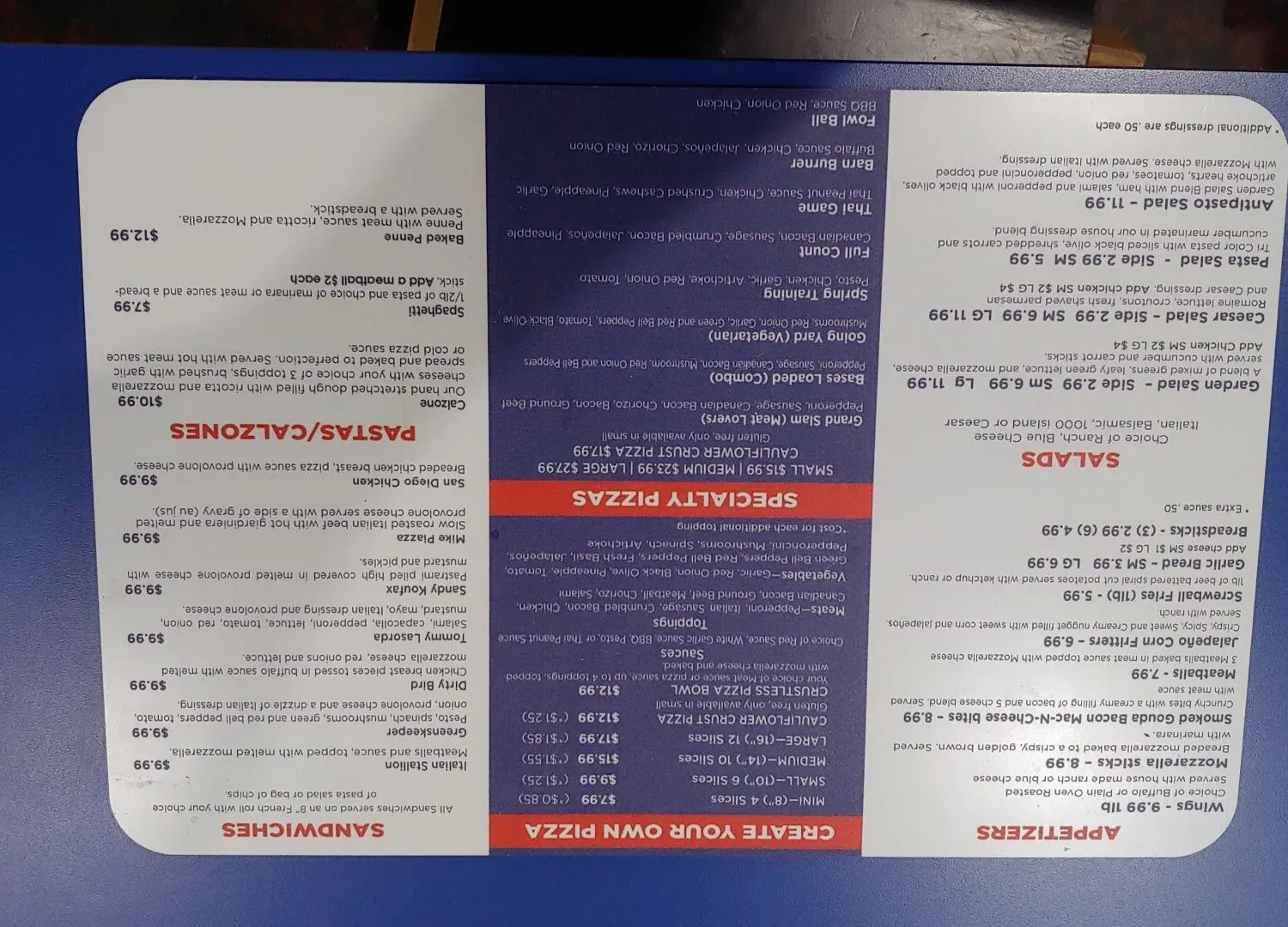 Menu 1