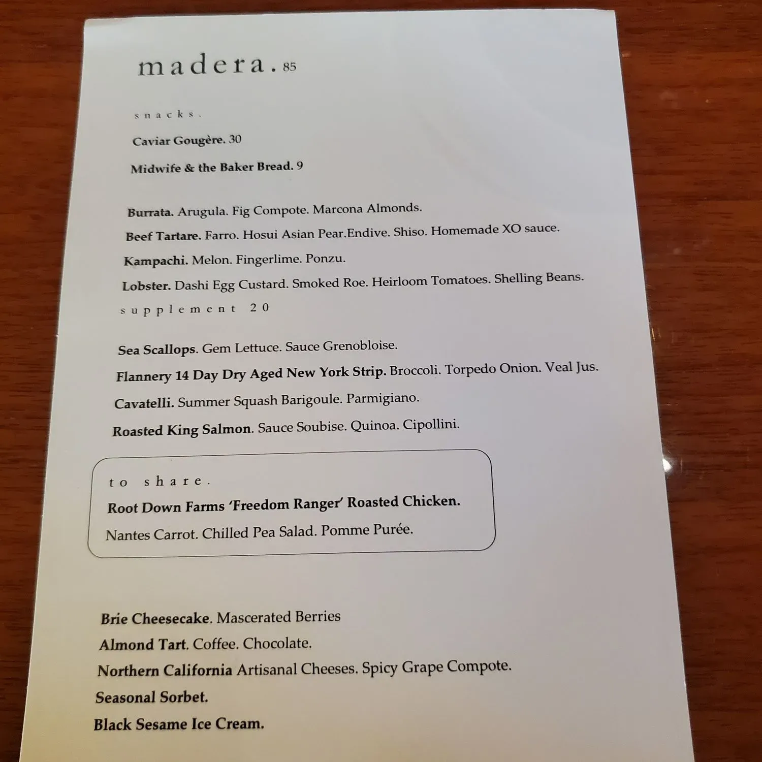 Menu 4