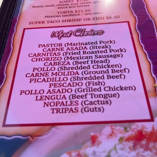 Menu 2