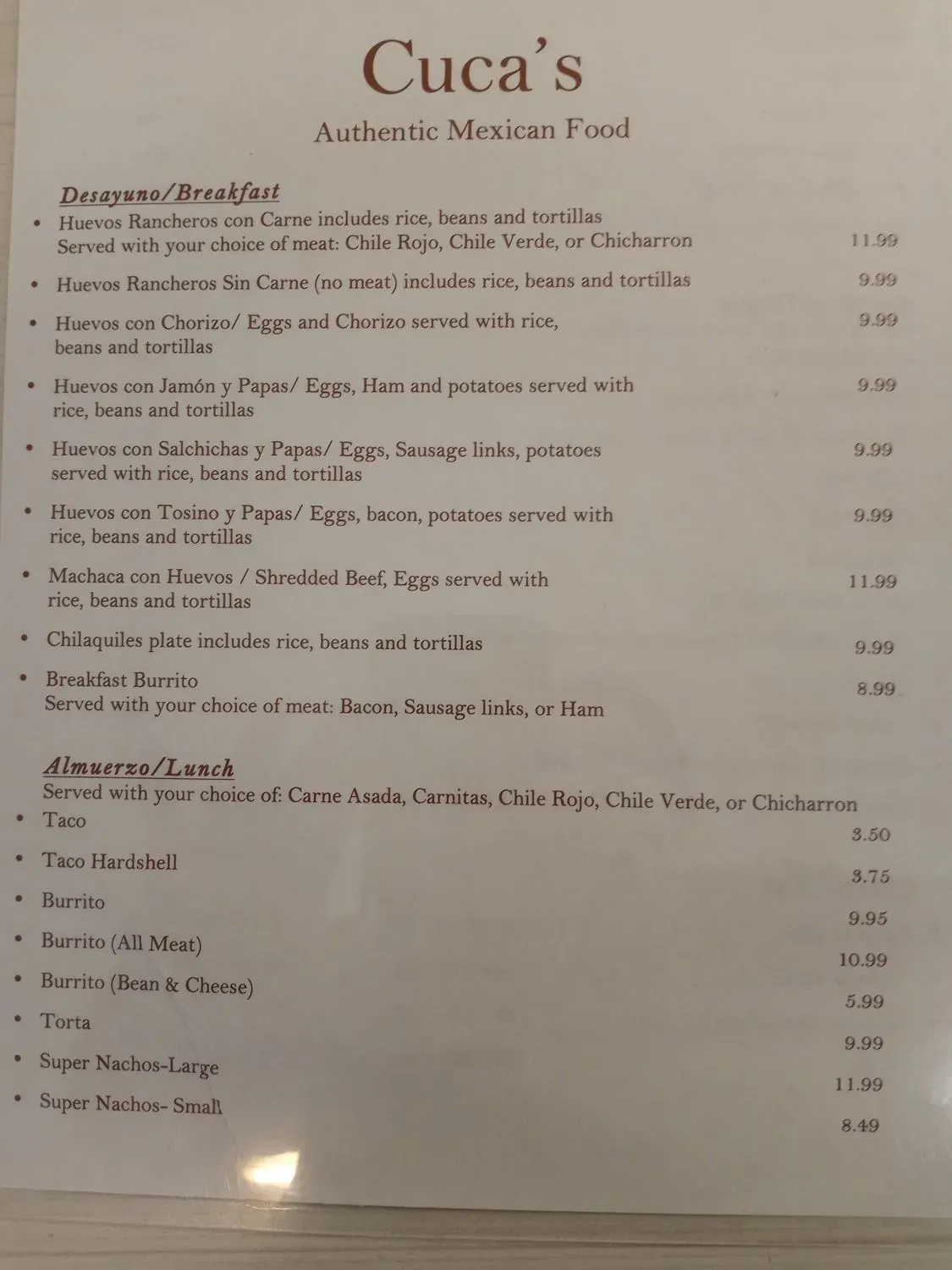 Menu 3