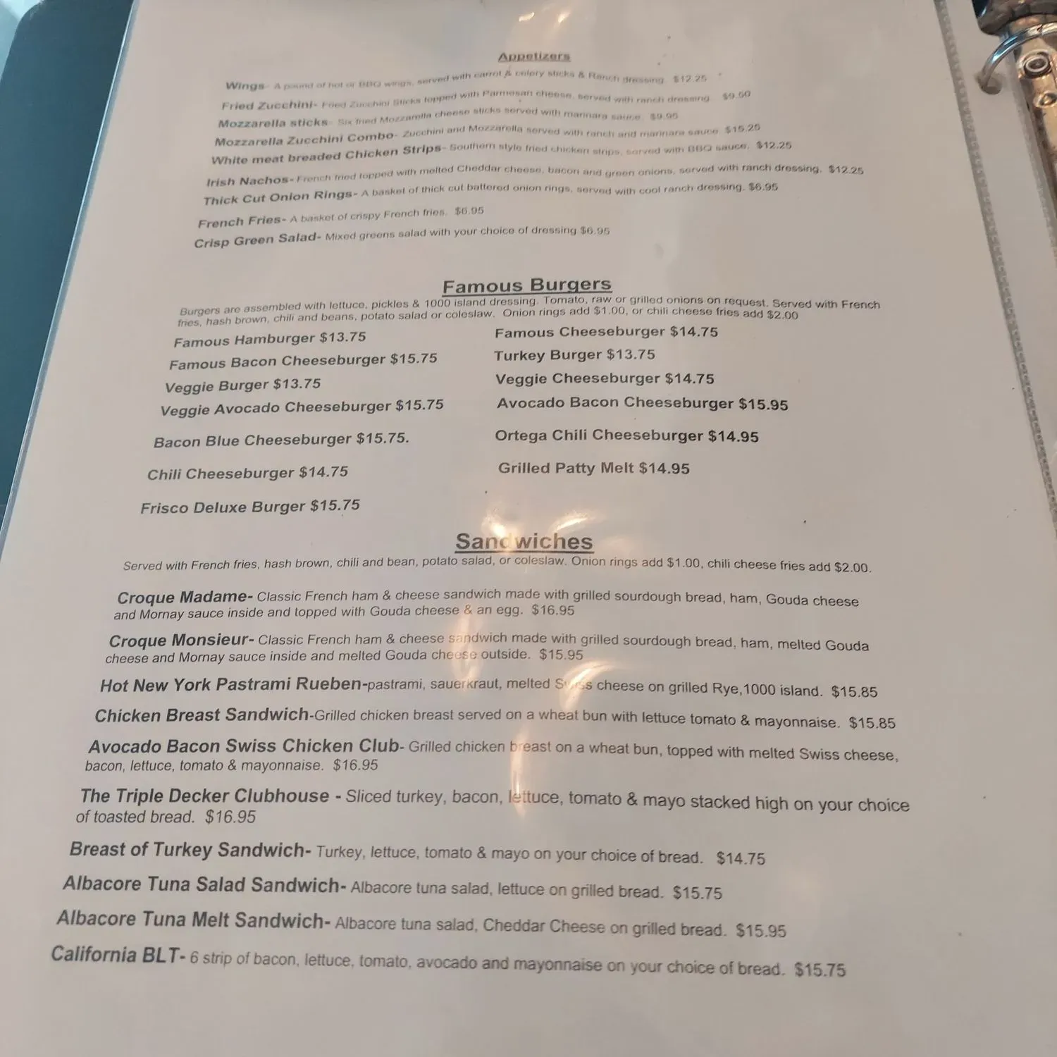 Menu 5