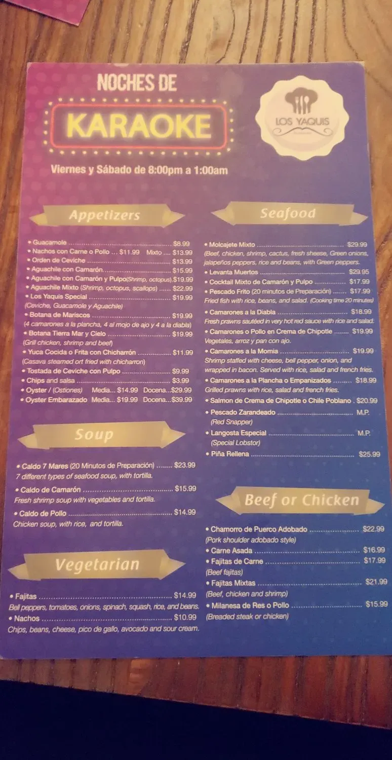 Menu 5