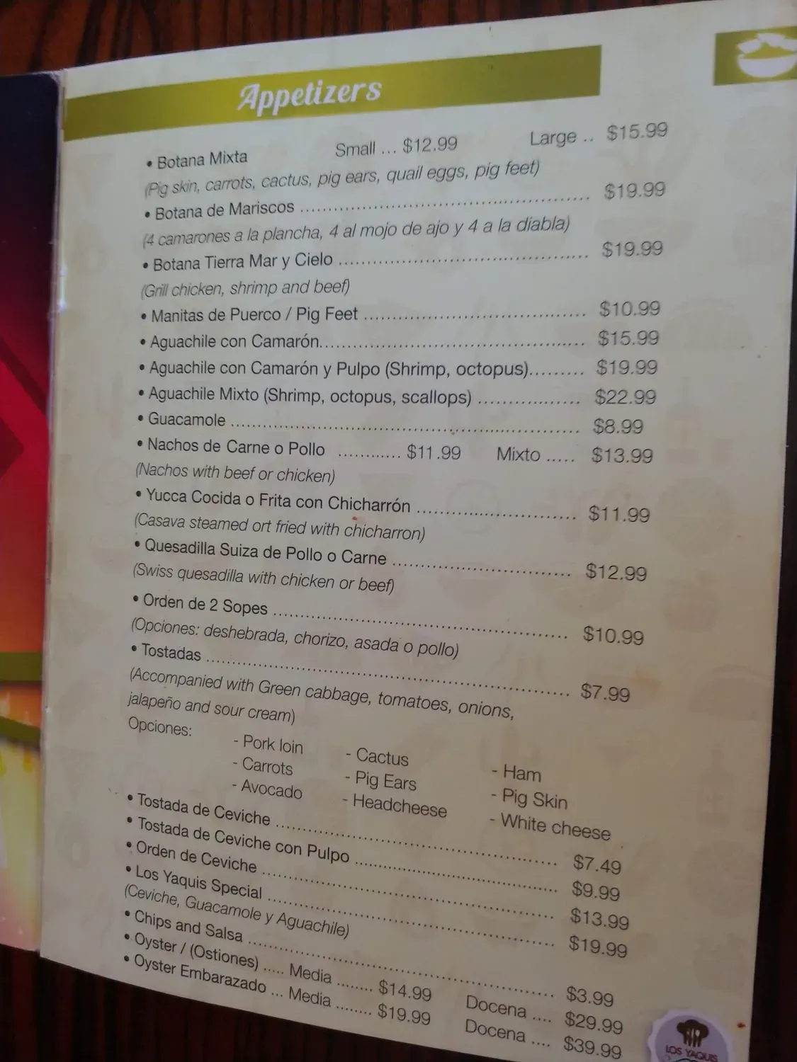 Menu 6