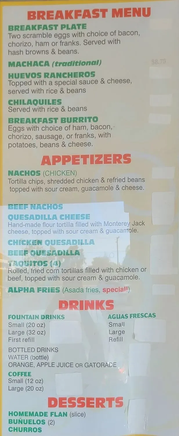 Menu 5