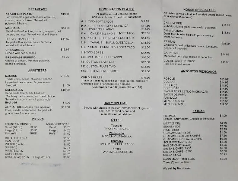 Menu 1