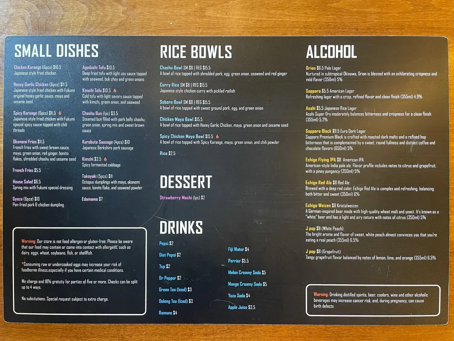 Menu 2