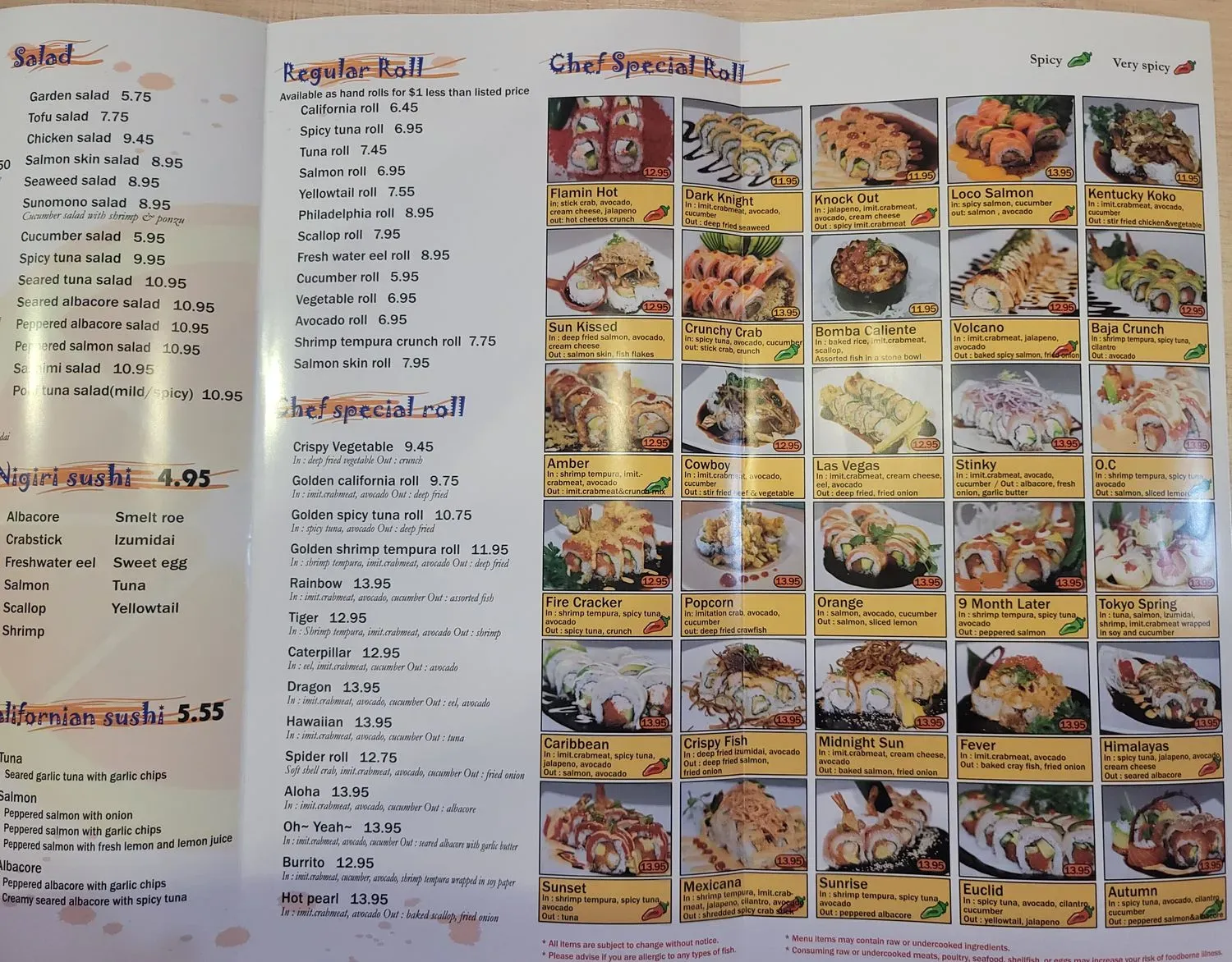 Menu 4