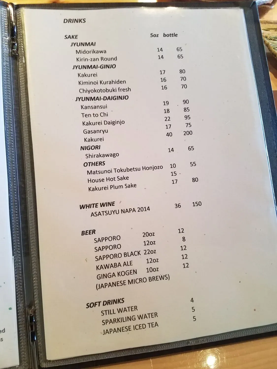 Menu 6