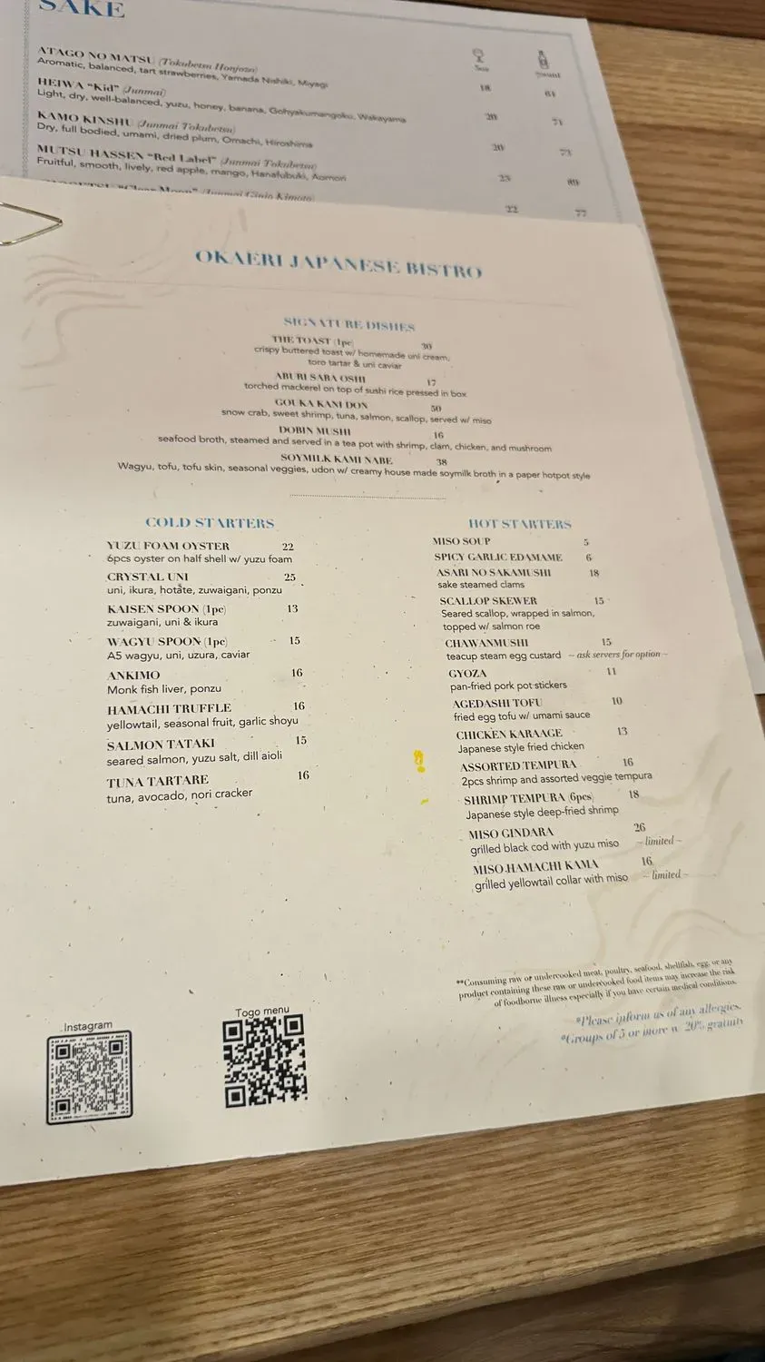 Menu 5