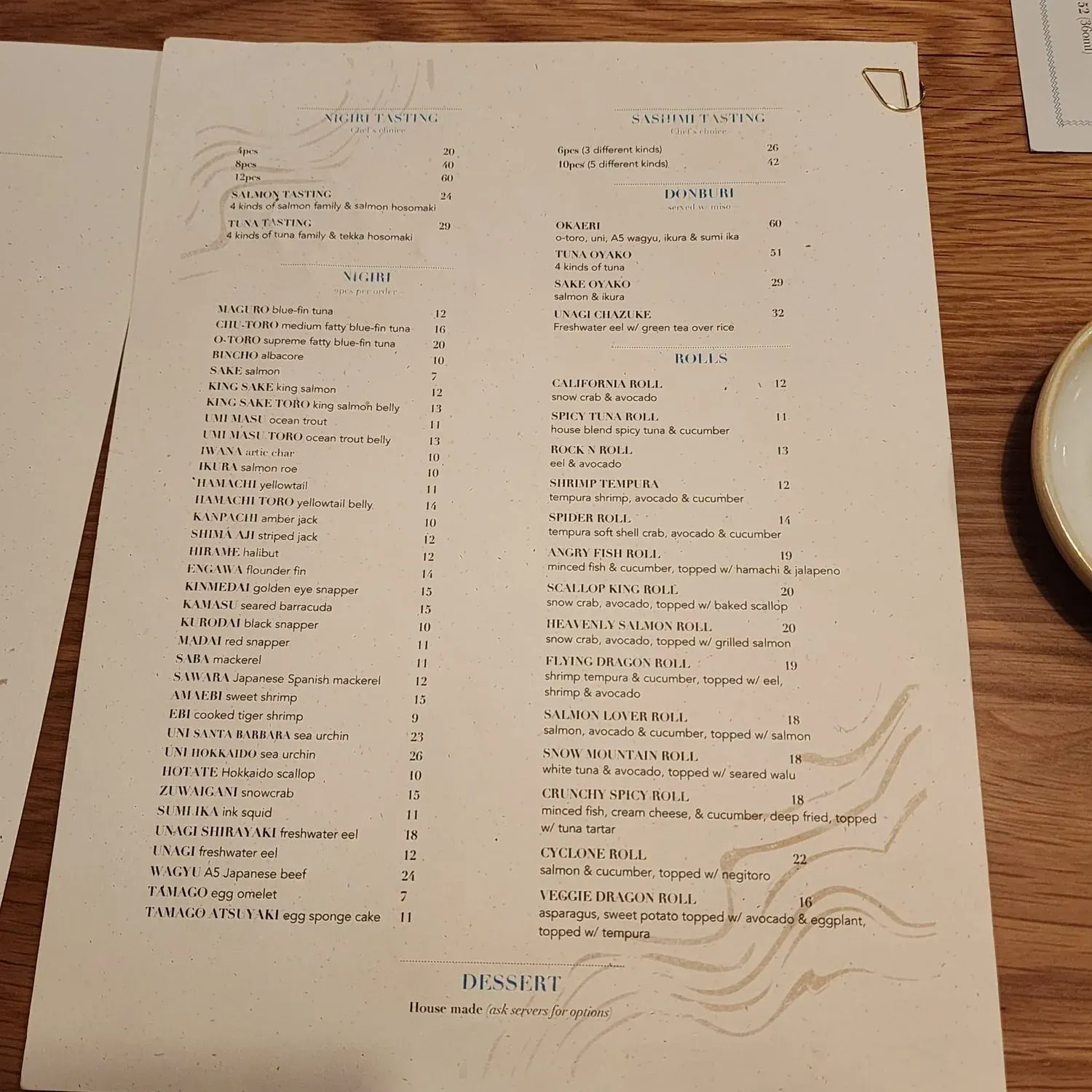 Menu 6