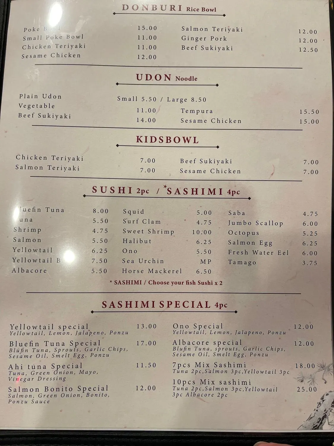 Menu 1