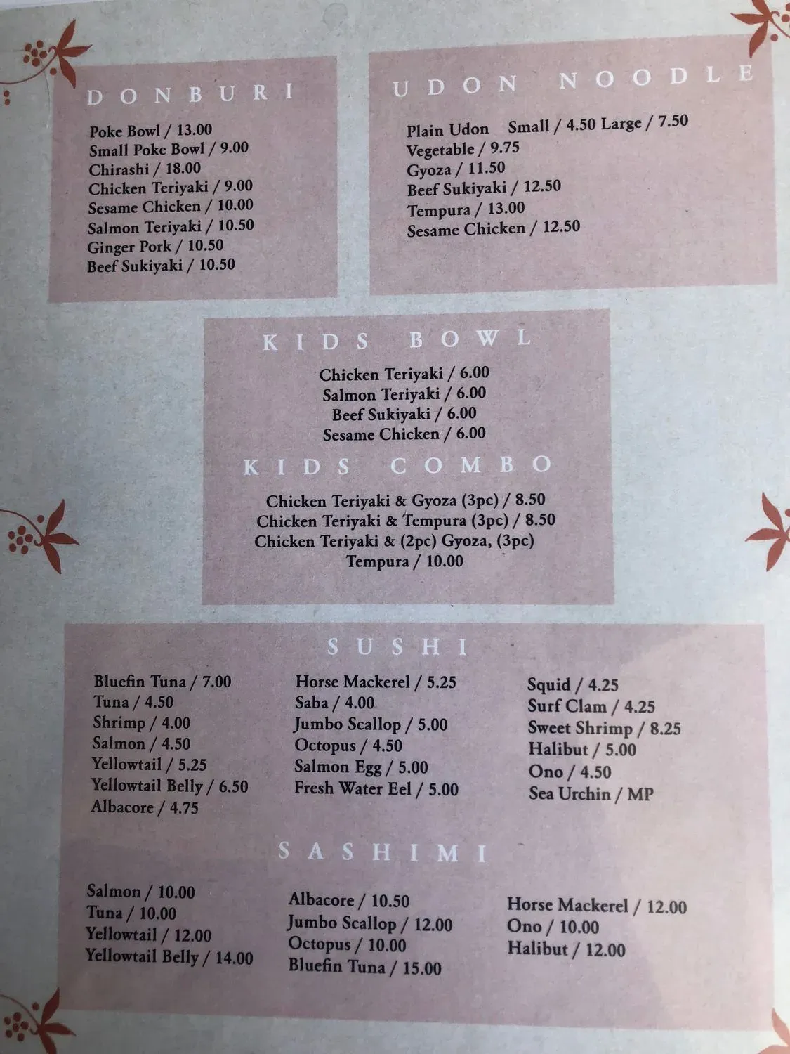 Menu 2