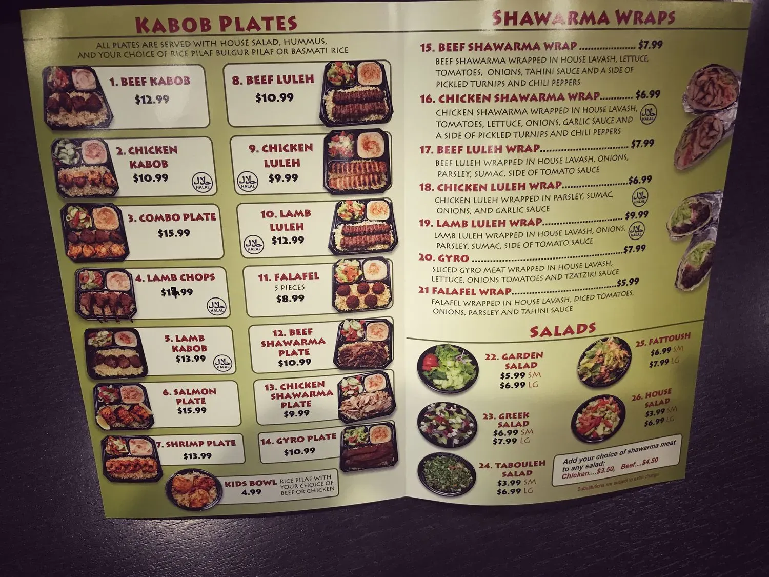 Menu 5