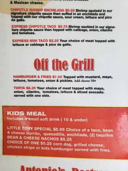 Menu 5