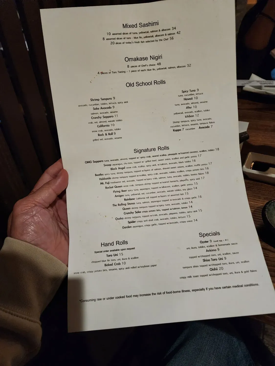 Menu 5