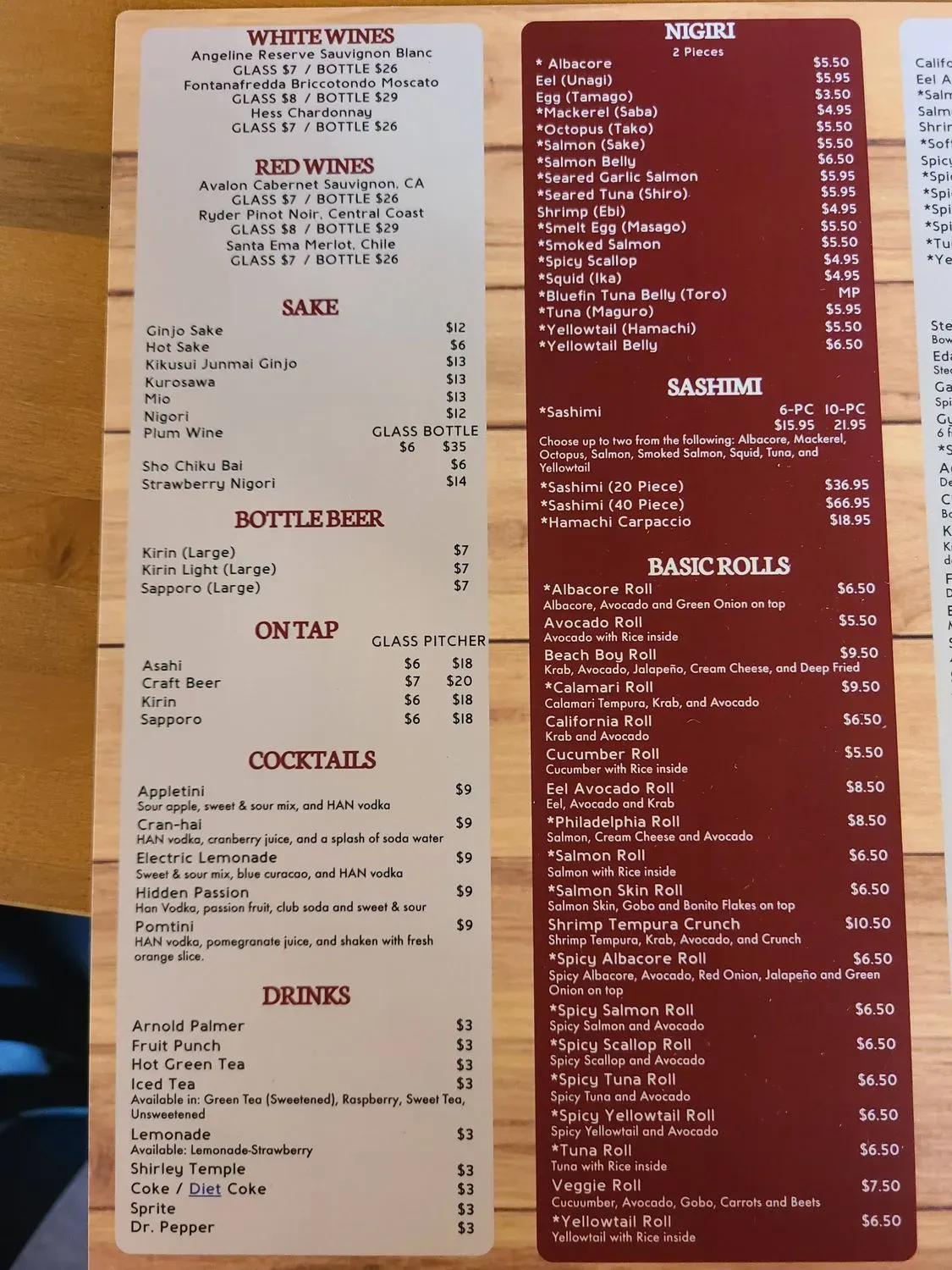 Menu 3