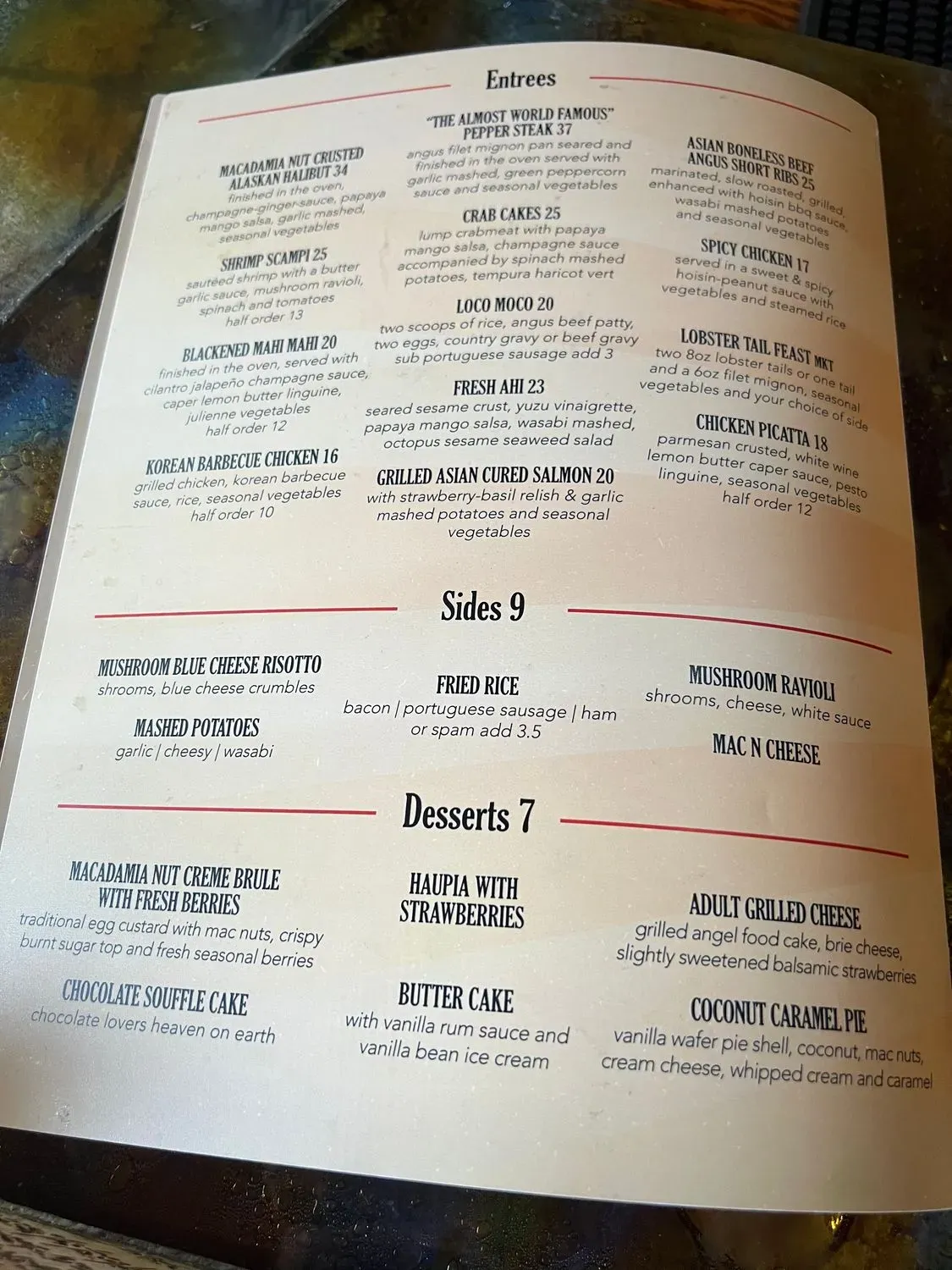 Menu 5