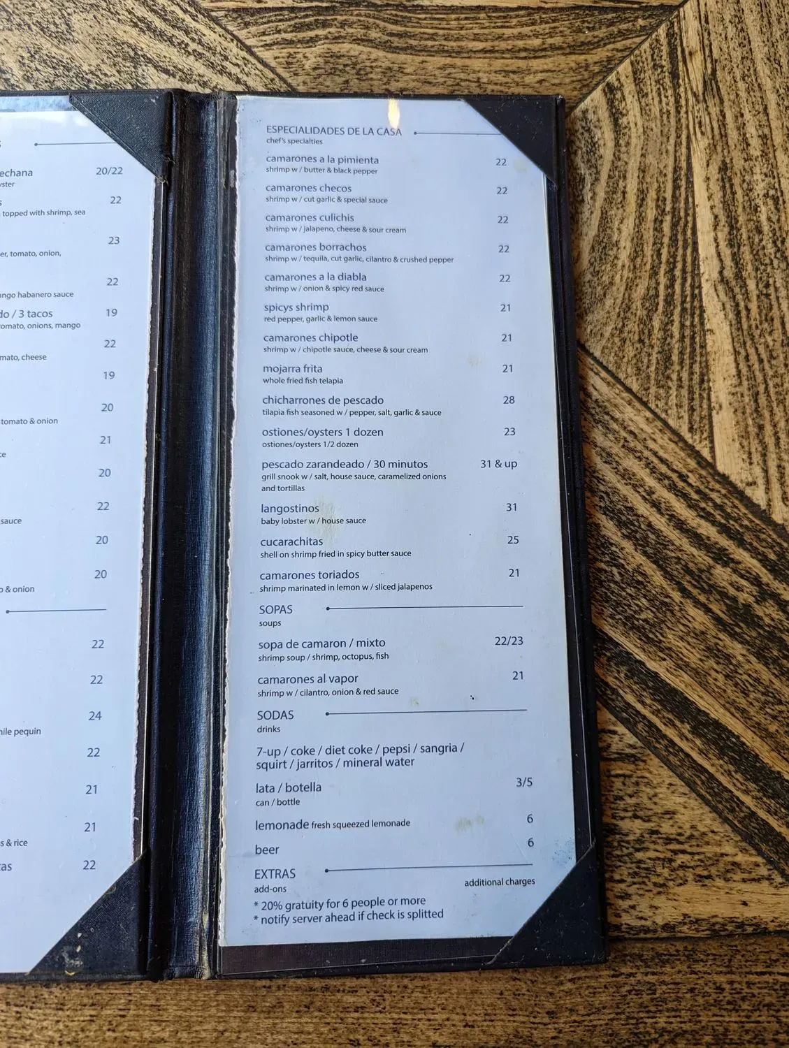 Menu 5