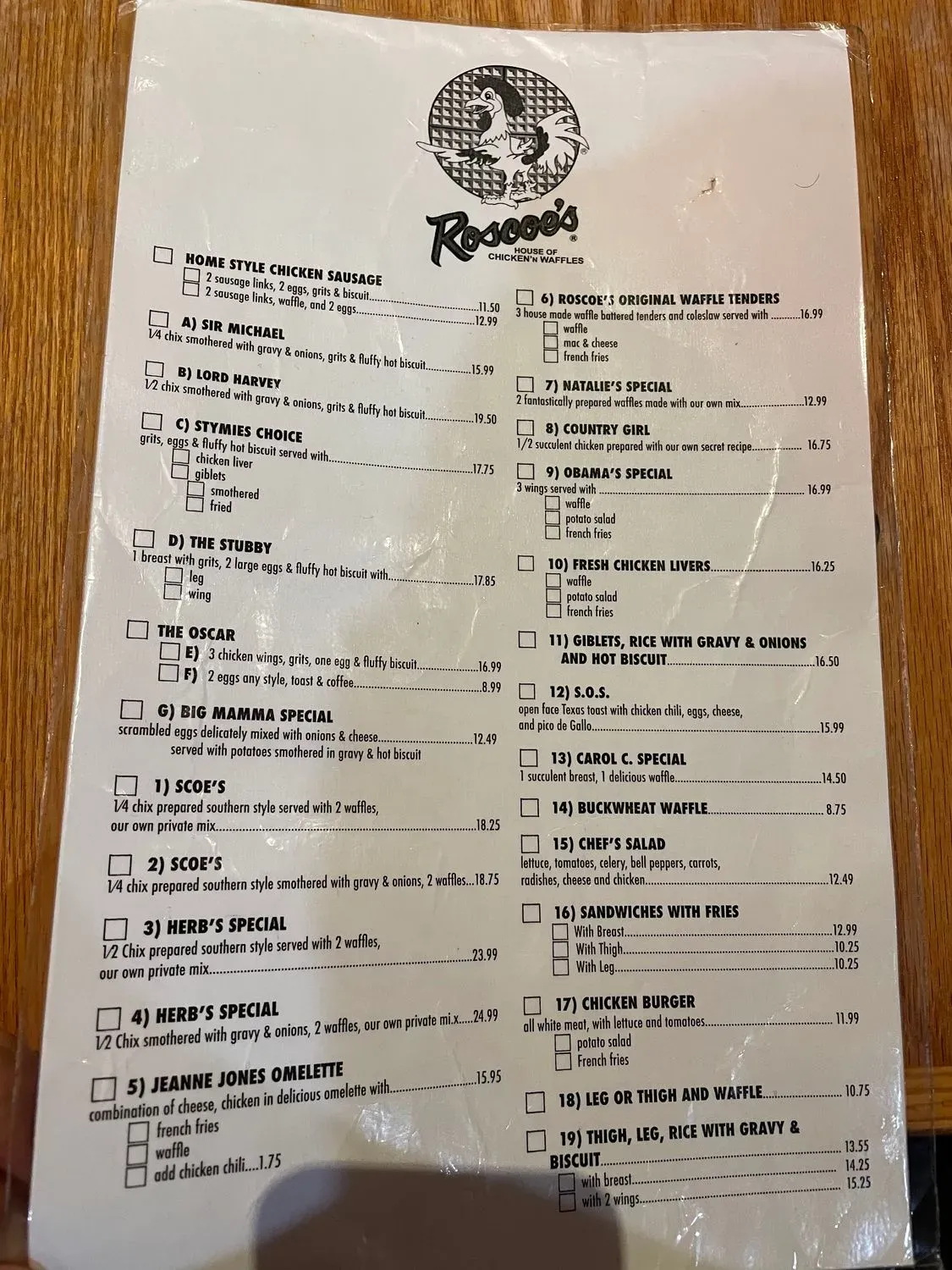 Menu 5