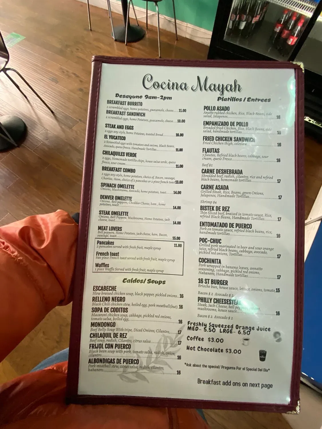 Menu 5