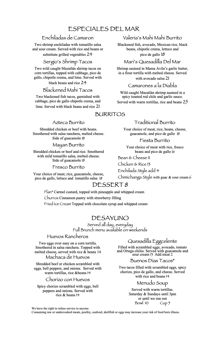 Menu 4