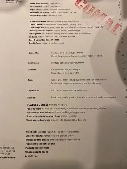 Menu 5