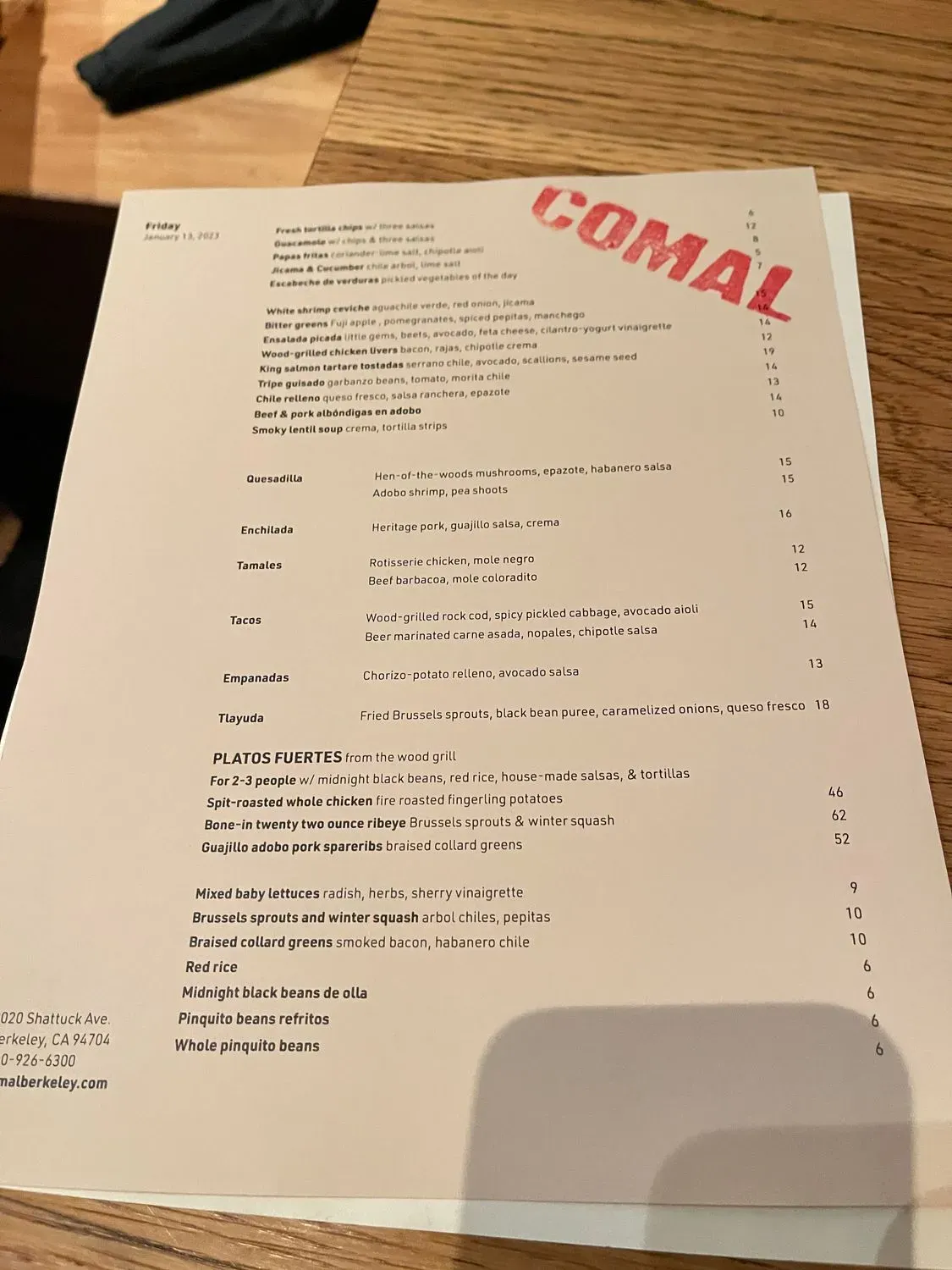 Menu 4