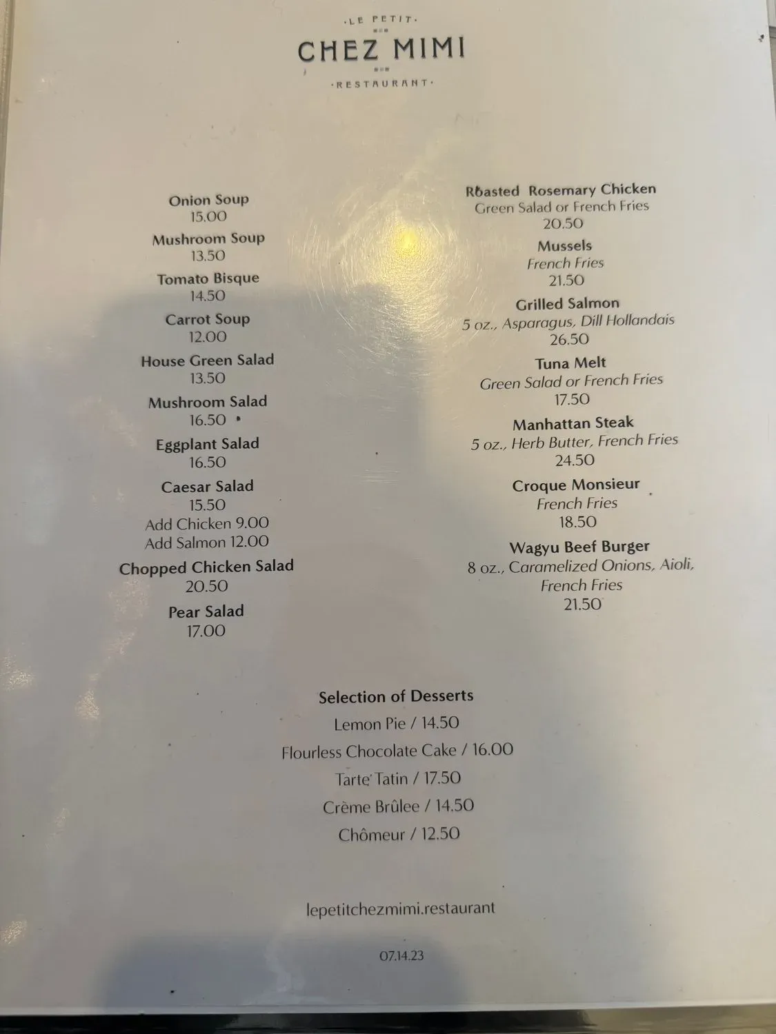 Menu 2