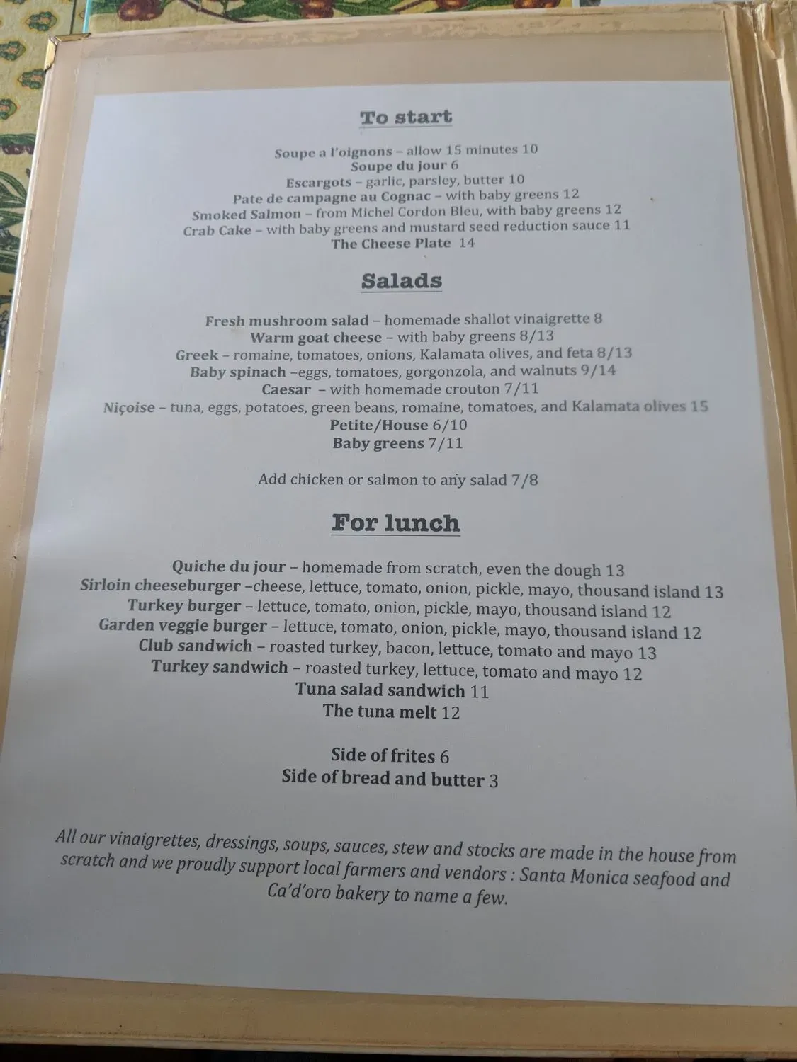 Menu 6