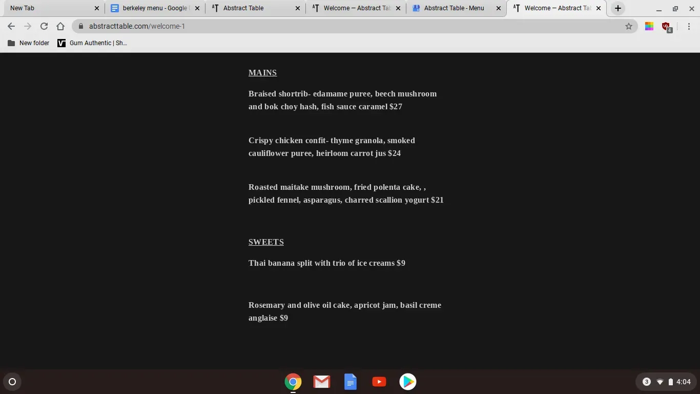 Menu 6