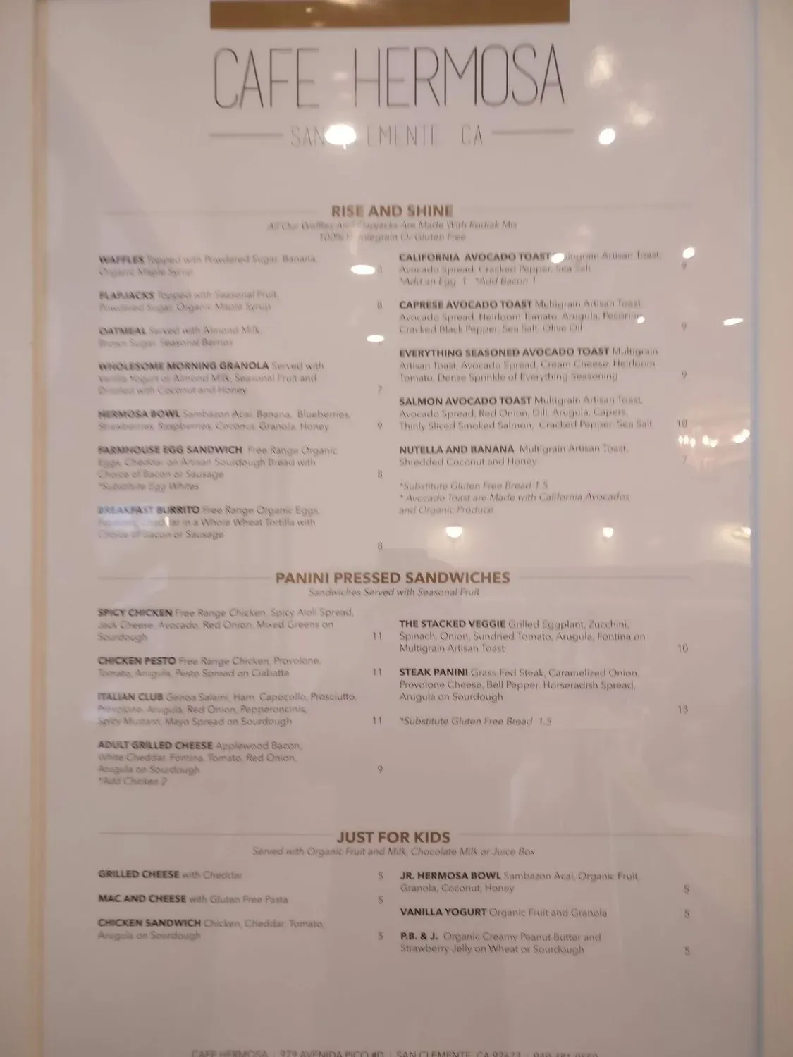 Menu 5