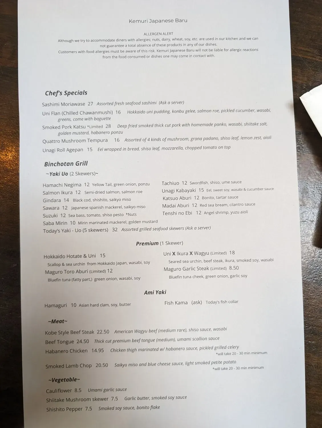 Menu 2