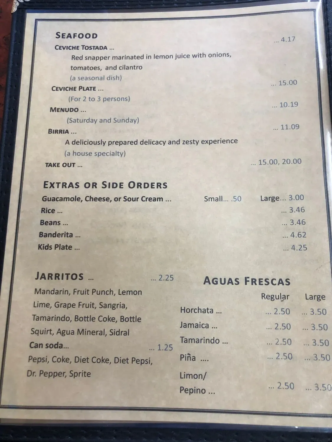 Menu 5