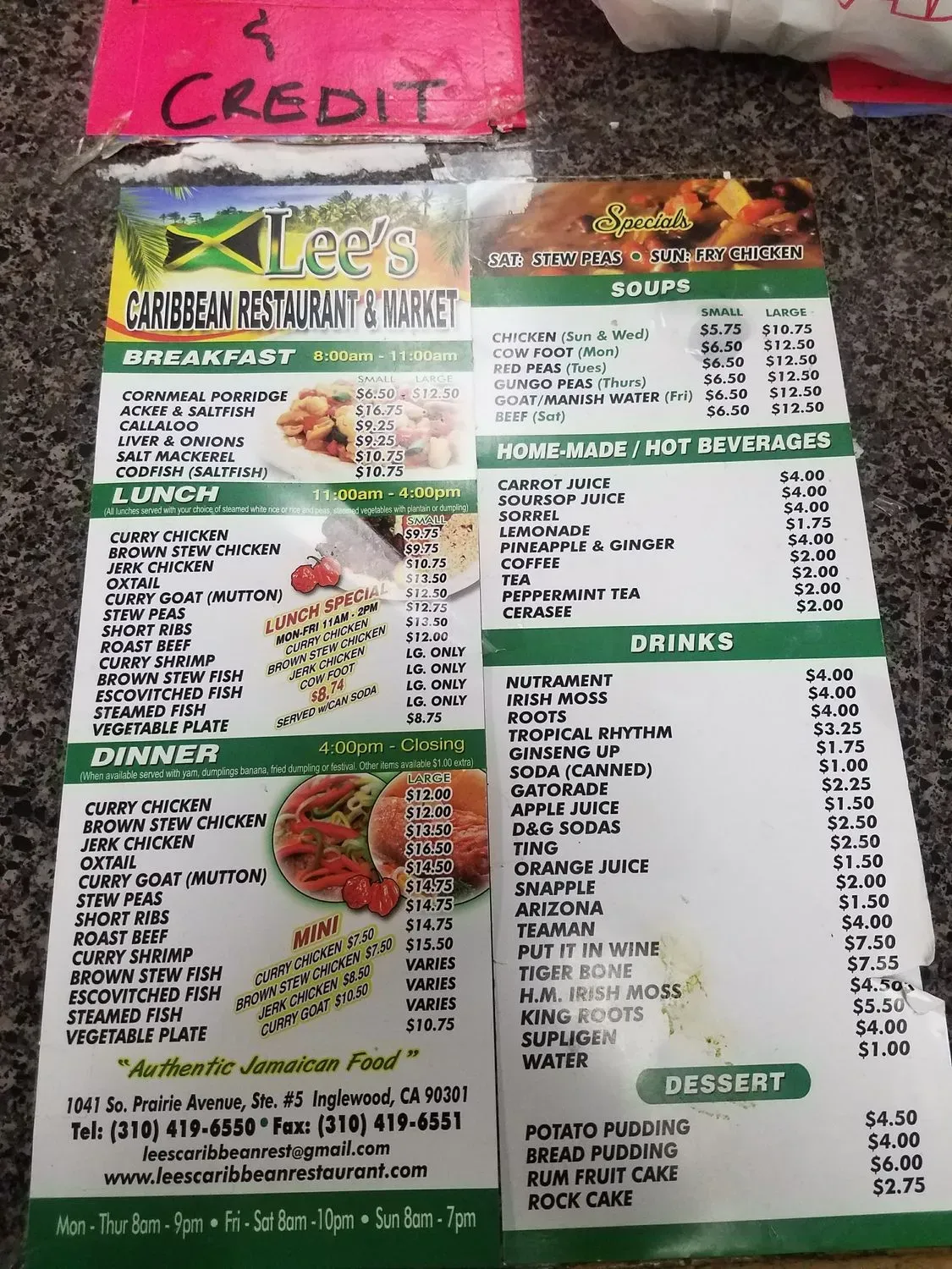 Menu 5