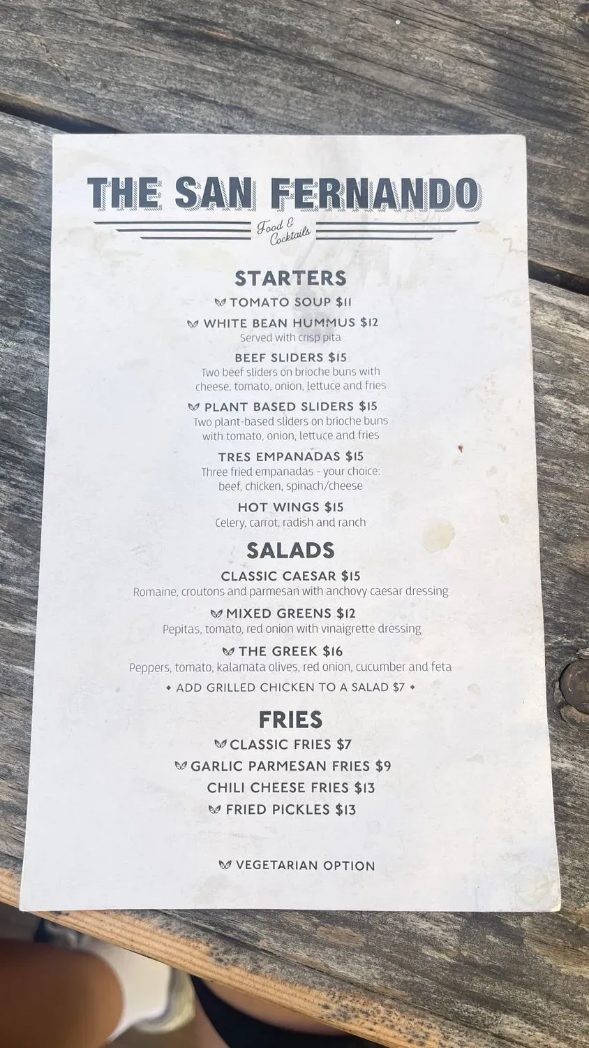 Menu 5