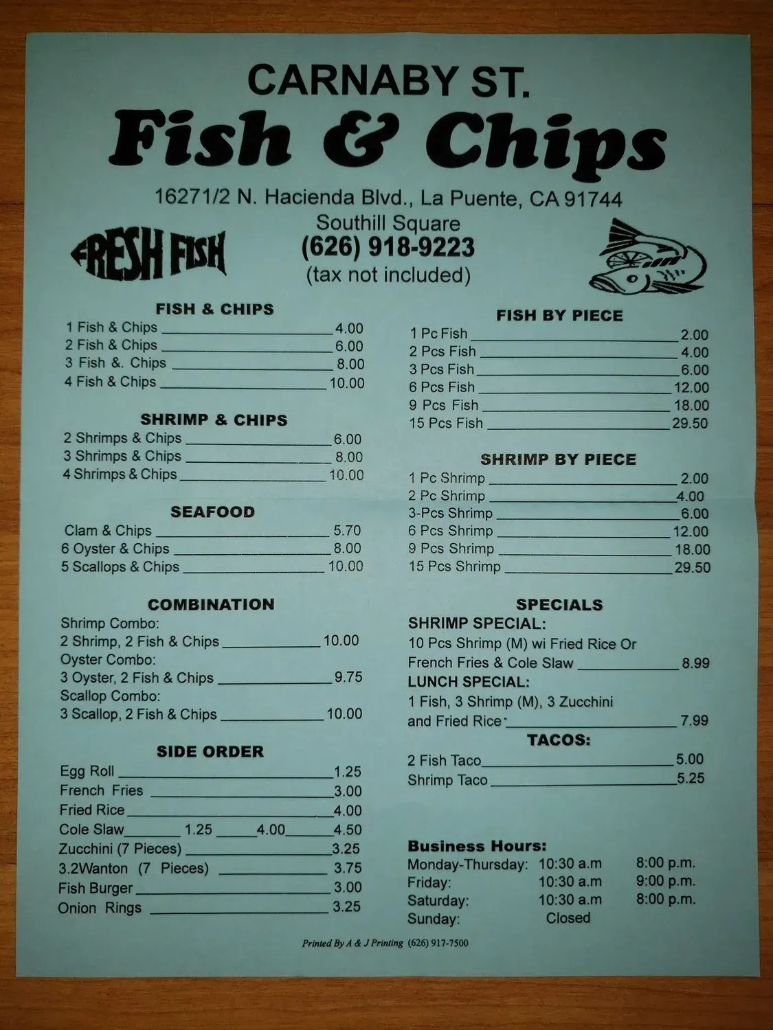 Menu 6