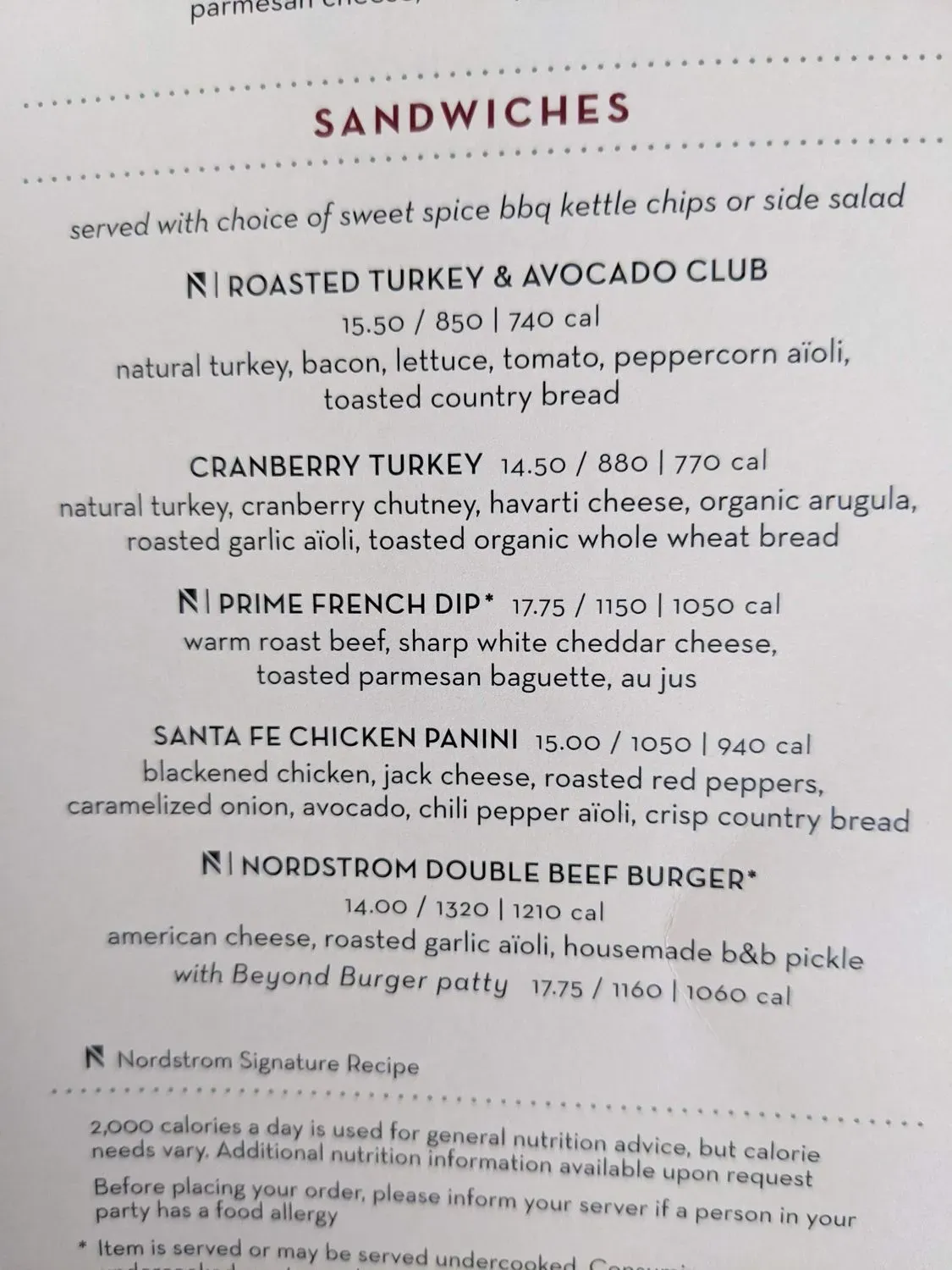 Menu 1