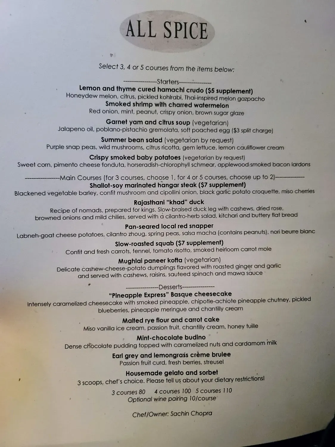 Menu 5