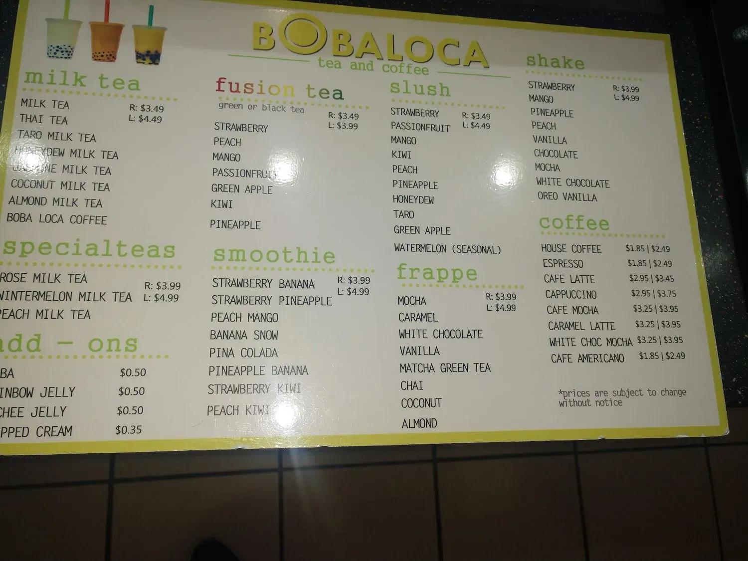 Menu 1